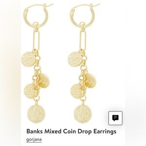 ISO Gorjana Banks Mixed Coin Drop Earrings.